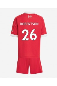 Fotbalové Dres Liverpool Andrew Robertson #26 Dětské Domácí Oblečení 2025-26 Krátký Rukáv (+ trenýrky)